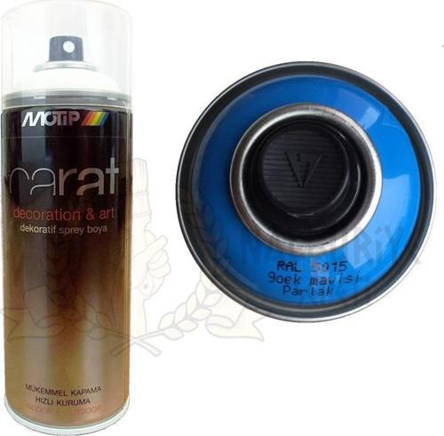 Carat Akrilik Sprey Boya GÖK MAVİ PARLAK 400 ml - RAL5015