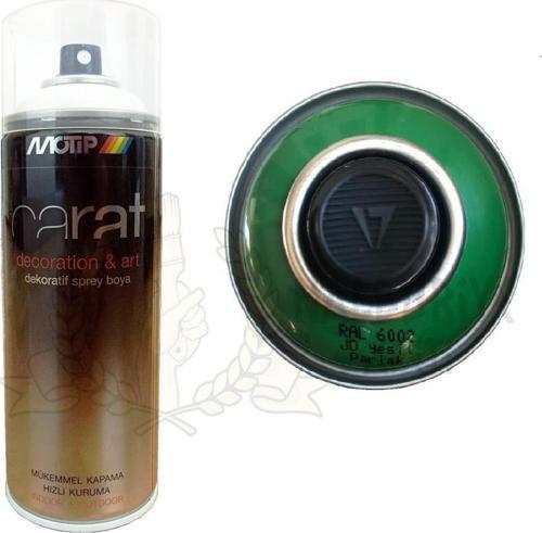 Carat Akrilik Sprey Boya YAPRAK YEŞİL PARLAK 400 ml - RAL6002