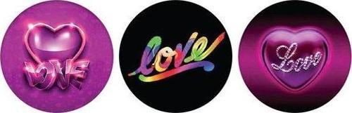 3'lü Cam Magnet Love
