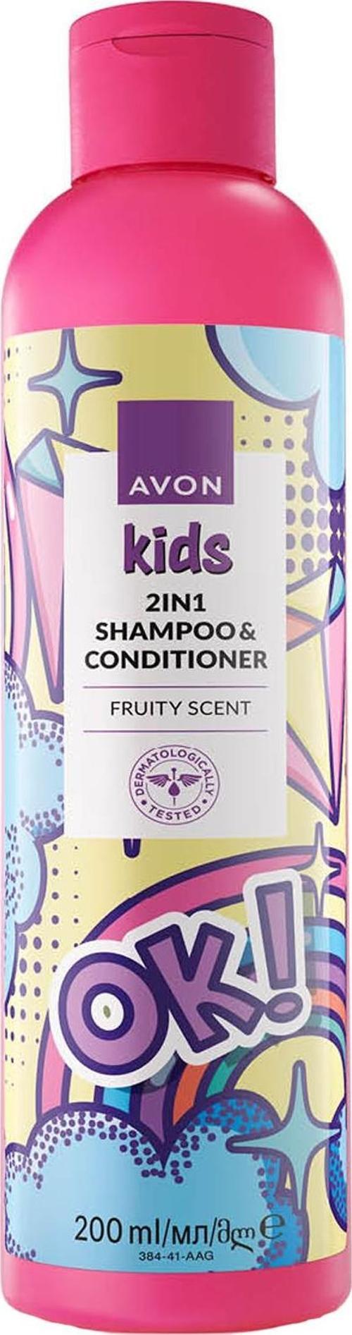 Kids OK 2 si 1 Arada Meyve Kokulu Şampuan ve Saç Kremi 200 Ml.