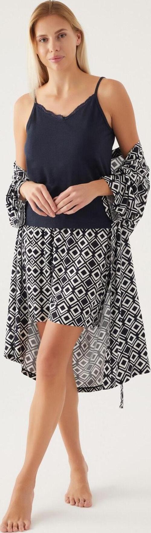 8839 Dressing Gown Kadın Kısa Kol Pijama Takımı