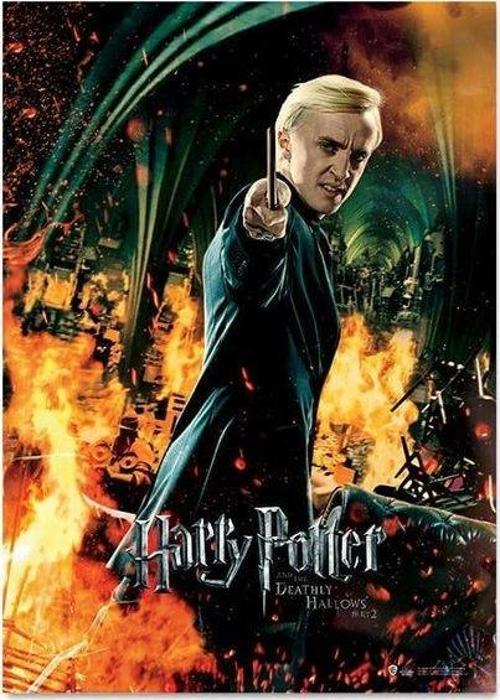 Wizarding World Deathly Hallows Part 2 Draco Malfoy Poster