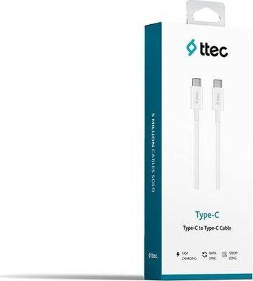Ttec Type C To Type-C Kablo 1.20cm Beyaz 2DK36B 5