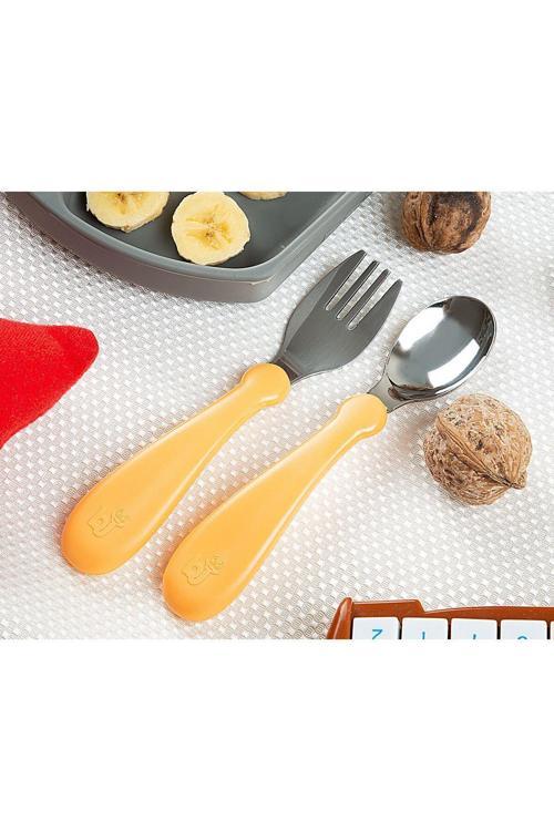 Paslanmaz Çelik Çatal Kaşık Seti Somon