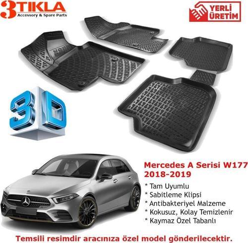 Mercedes A Serisi W177 2018-2019 Premium 3D Havuzlu Paspas Seti