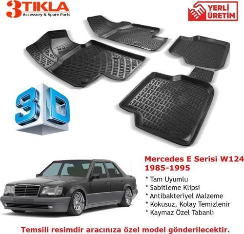 Mercedes E Serisi W124 1985-1995 Premium 3D Havuzlu Paspas Seti