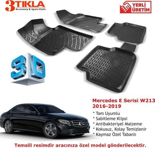 Mercedes E Serisi W213 2016-2019 Premium 3D Havuzlu Paspas Seti