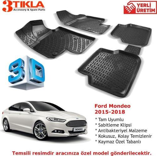Mondeo 2015-2018 Premium 3D Havuzlu Paspas Seti