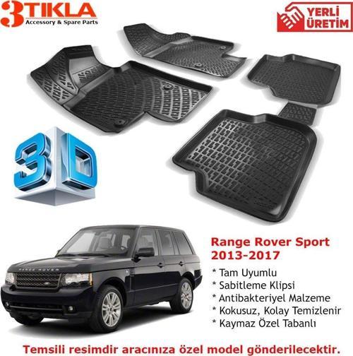 Range Rover Sport 2013-2017 Premium 3D Havuzlu Paspas Seti