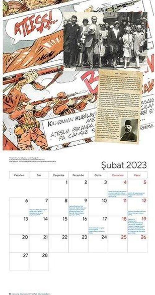 Rodeo Çizgilerle Atatürk 2023 Takvimi