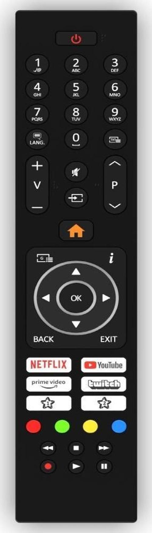 Toshiba 50QL5D63DT Android Tv Kumanda-Mikrofonsuz