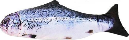 Benekli Peluş Balık Çanlı Kedi Oyuncağı 6-20 cm Mavi