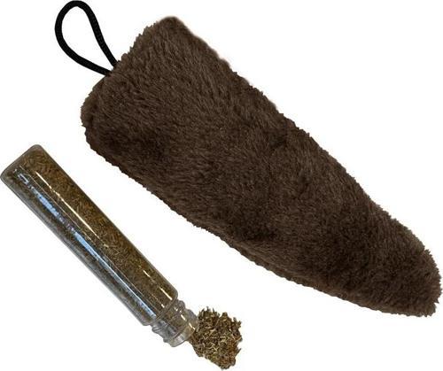 Kedi Oyuncağı Kedi Otlu Peluş Kuyruk 18-20 cm Kahverengi