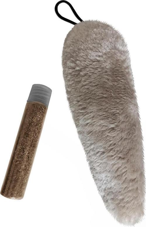 Kedi Oyuncağı Kedi Otlu Peluş Kuyruk 18-20 cm Krem