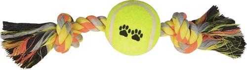 Tenis Toplu Kısa Düğümlü Köpek Diş İpi 7-26 cm Sarı