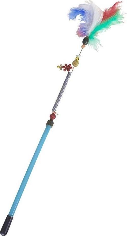 Yaylı Kedi Oyun Oltası 45 cm - 57 cm Mavi