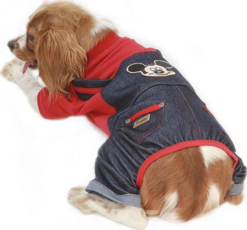 Mikie Denim Romper Köpek Tulumu Kıyafeti XXX Large