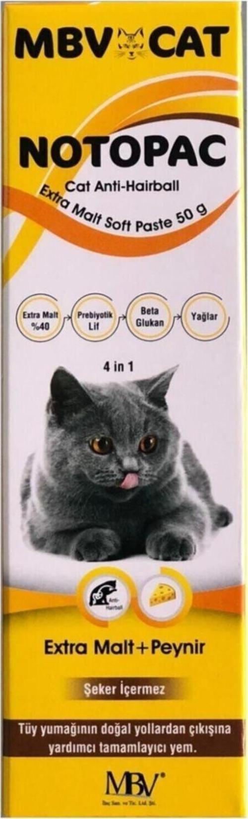Cat Notopac Paste Kedi Tüy Yumağı Önleyici Macun 50 gr