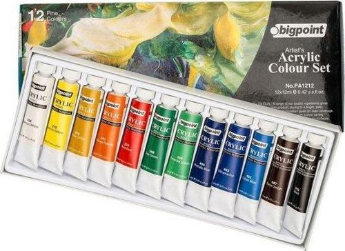 Akrilik Boya Seti 12ml Tüp x 12 Renk BPPA-1212