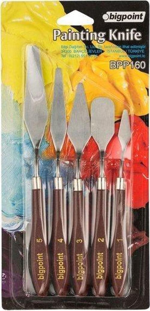 Metal Spatula 5'li Set (Painting Knife) BPP160