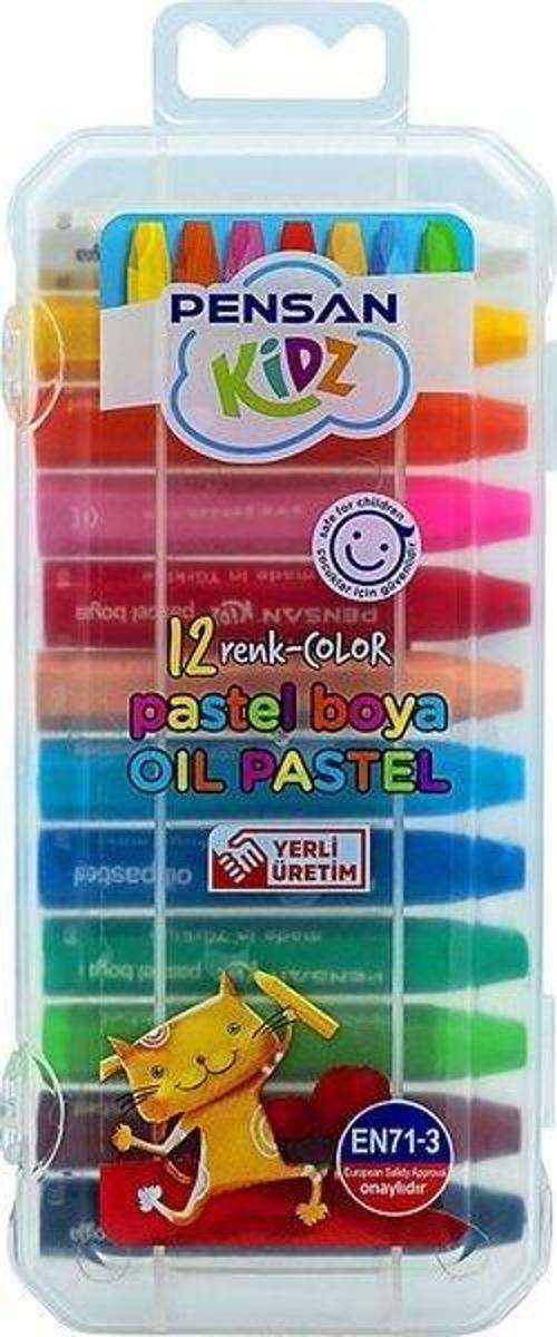 Kidz Pratik Kutulu Pastel Boya 12 Renk