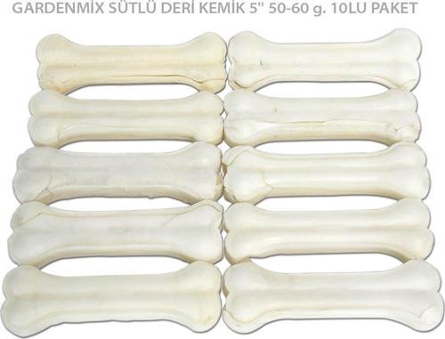 Gardenmix Sütlü Deri Kemik 12 cm 50 - 60 gr ( 10 lu Paket )