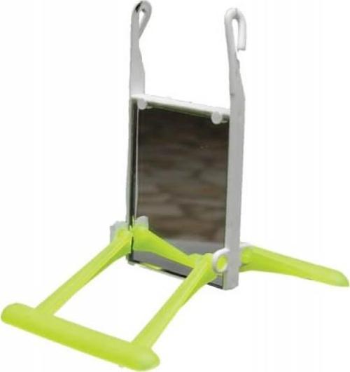 Aynalı Tünekli Dikdörtgen Kuş Salıncağı 8*12*13 cm