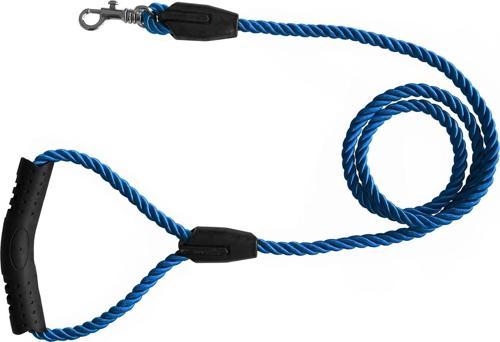 Üçlü Sarmallı Köpek Gezdirme Halatı 1 cm-120 cm Mavi