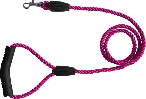 Üçlü Sarmallı Köpek Gezdirme Halatı 1 cm-120 cm Pembe