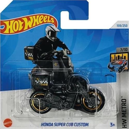 1/64 Ölçek Tekli Regular Arabalar Treasure Hunt (TH)  HTF23 Hw Metro / Honda Super Cub Custom