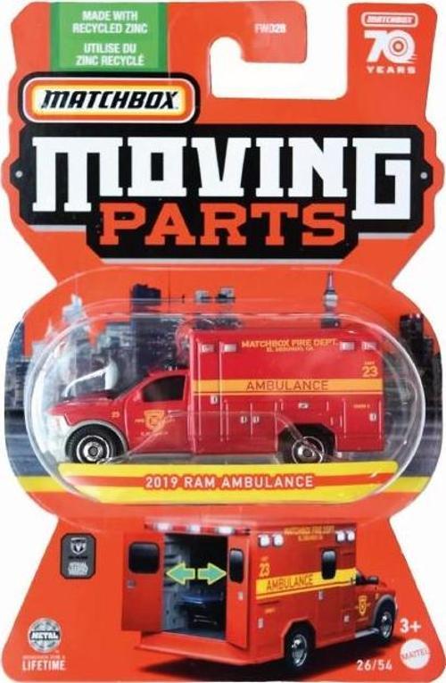 1/64 Ölçek Moving Parts Uzun Kart Araçlar HLG11 2019 Ram Ambulance