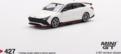 1/64 Ölçek Koleksiyonluk Model Araç MGT00427 Hyundai Elantra N / Ceramic White