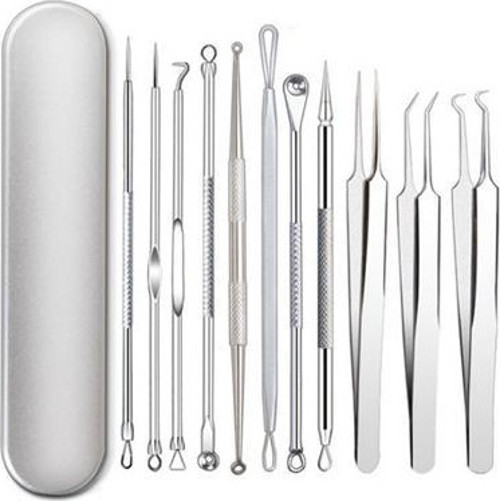 11 Parça Cilt Bakımı Komedon Seti Siyah Nokta Temizleyici