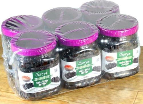 Orta Direk Katkısız Doğal Siyah Yağlı Sele Mut Zeytini 6x900g. Pet