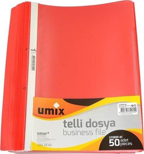 c Premıum A4 Tellı Dosya 50 lı Kırmızı