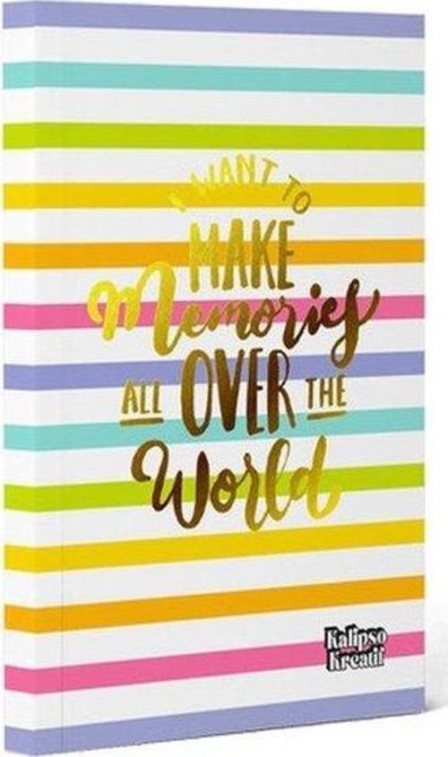 14x20 Memories Çizgili 192 Sayfa Sert Kapak Butik Defter