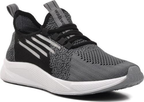 Ravello Fileli Siyah-Beyaz-Füme Unisex Spor Ayakkabı