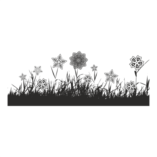 AĞAÇ VE GÜL RESİMLERİ FOLYO STİCKER 100cm Uzunluk