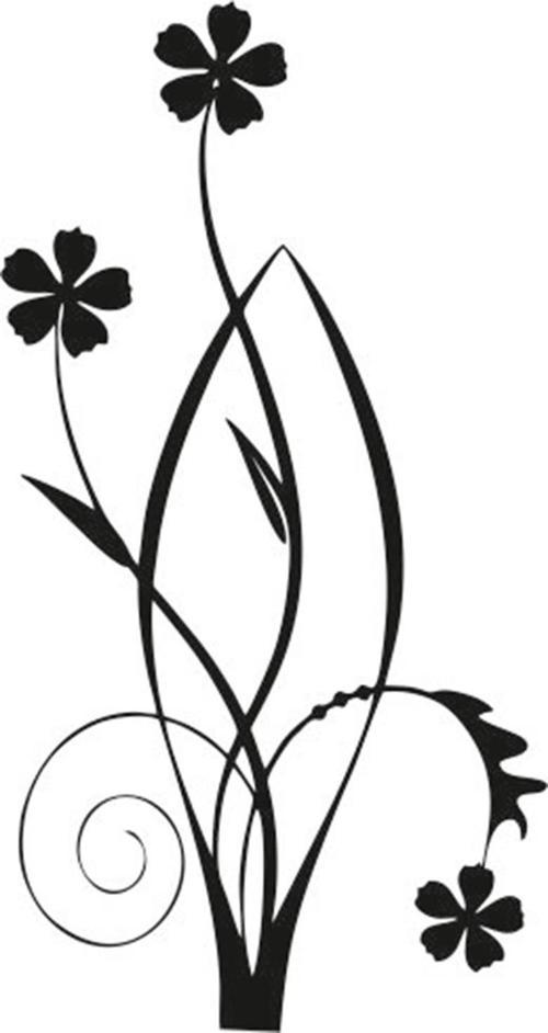 AĞAÇ VE GÜL RESİMLERİ FOLYO STİCKER 200cm Uzunluk