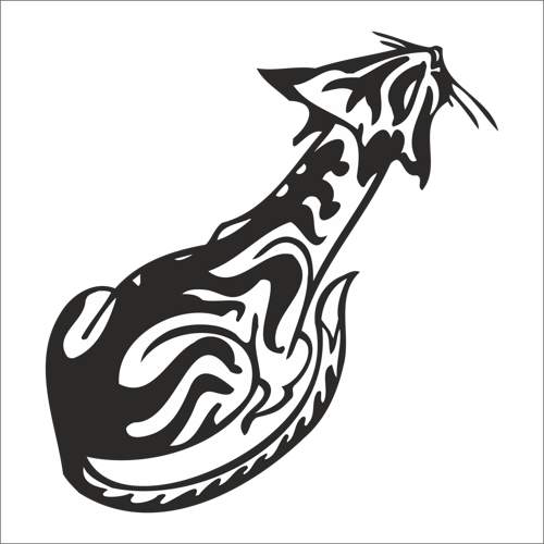 KEDİ FOLYO STİCKER 160cm Uzunluk