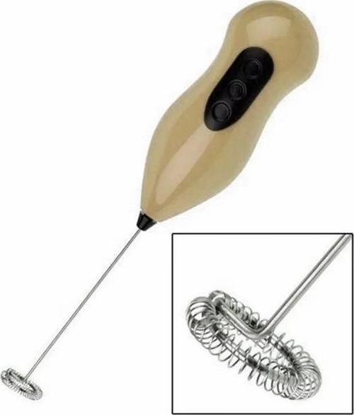 Pilli Mini Mixer Kahve Süt Köpürtücü- Krem