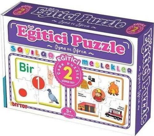 Çark Sayılar 60 Parça Puzzle