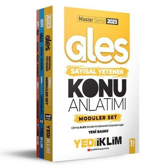 2023 Master Serisi Ales Konu Anlatımlı Modüler Seti - 3 Kitap Takım