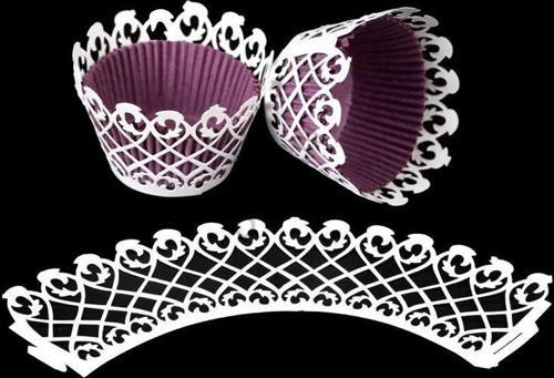 CUPCAKE KENAR DANTELİ - GENİŞ DANTEL BEYAZ - 10 ADET
