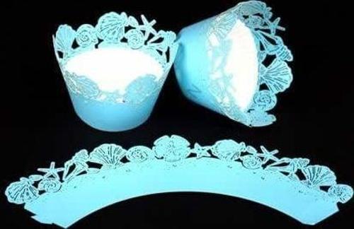 CUPCAKE KENAR DANTELİ - İSTİRİDYE MAVİ