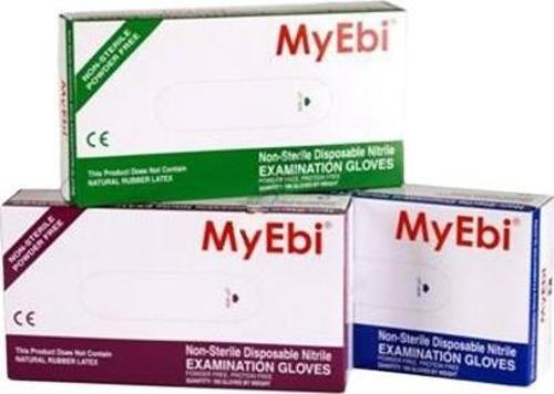 NİTRİL ELDİVEN SMALL 100 ADET / PAKET MYEBI MARKA MAVİ