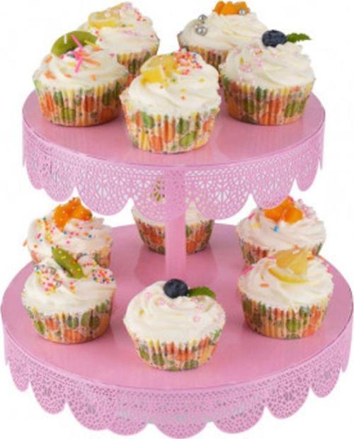 METAL CUPCAKE STAND 2 KATLI PEMBE