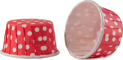 ÖZEL PET KAPSÜL 62*40mm. KIRMIZI PUANTİYE 50 ADET
