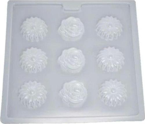 PLASTİK ÇİKOLATA KALIBI - ÇİÇEK SET