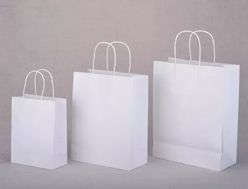 POŞET ÇANTA KRAFT BEYAZ 43*22*42 cm